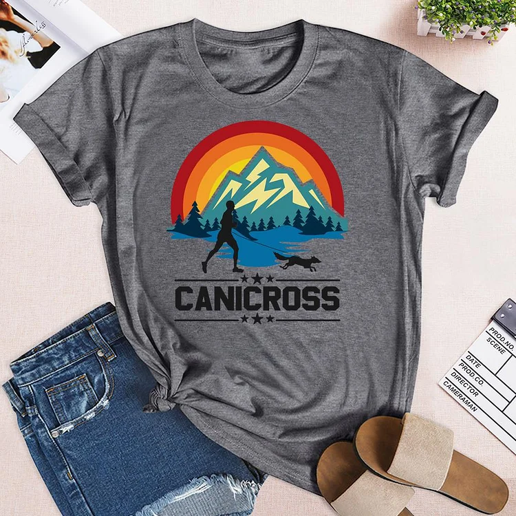 Canicross Running with dog  T-Shirt-04483-Annaletters