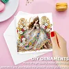 6pcs Diamond Painting Dream Girl Greeting Card Kits with Envelopes for Family Friend Gifts
