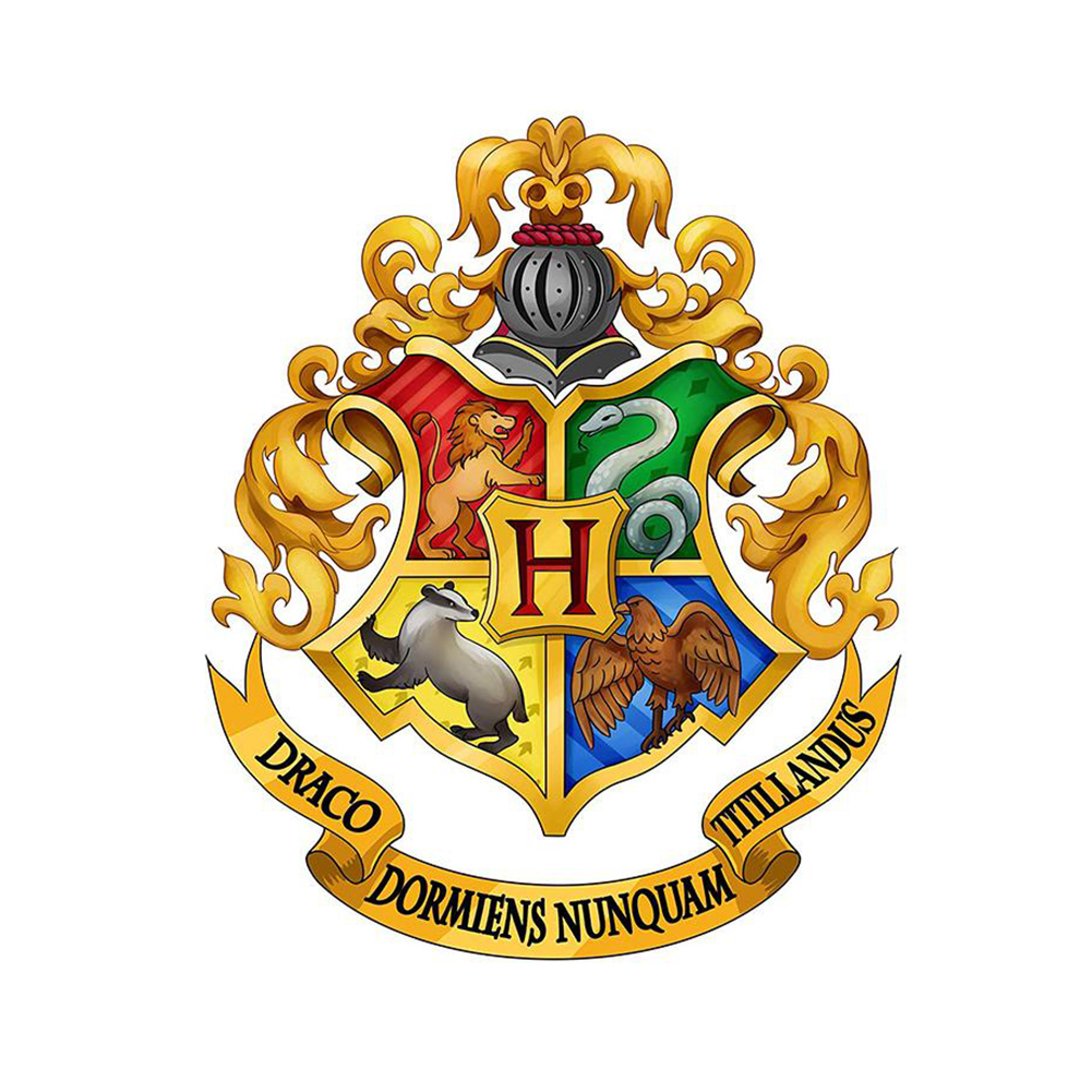 

30*30CM - Round Drill Diamond Painting - Hogwarts Emblem, 501 Original