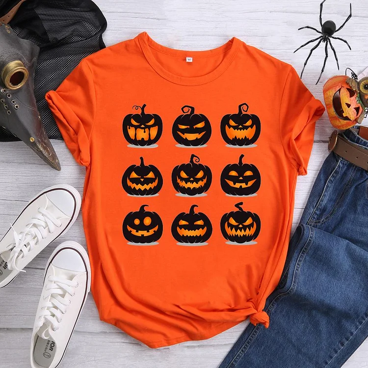 Halloween pumpkin grimace T-Shirt-07231