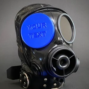 pornhint Pornhint Lens covers, gas mask S10 - customizable, many different colors - fetish, Avon S10, caps, blindfold