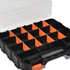 Double Side Tools Box Organizer Hardware Storage Box for Screws Nuts Nails Bolts
