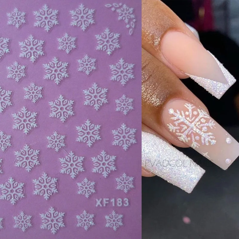 3D Sweater Nail Sticker Acrylic Engraved Winter Nails Desgin Tip Wraps Decals Slider Decoration-Nail Inspo