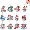 12Pcs Weihnachten - 5d DIY Craft Schlüsselanhänger