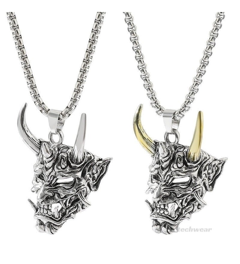 Oni Swordsman Necklace Techwear - X techwear-x
