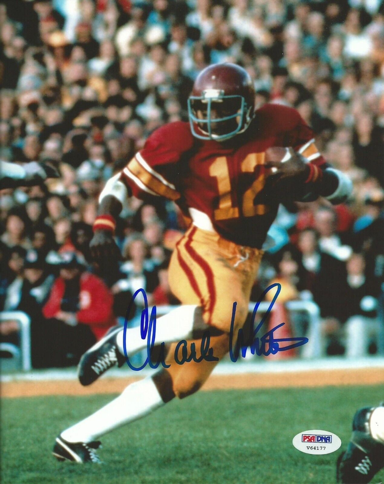 Charles White Signed USC Trojans 8x10 Photo Poster painting PSA/DNA COA 1979 Heisman Autograph