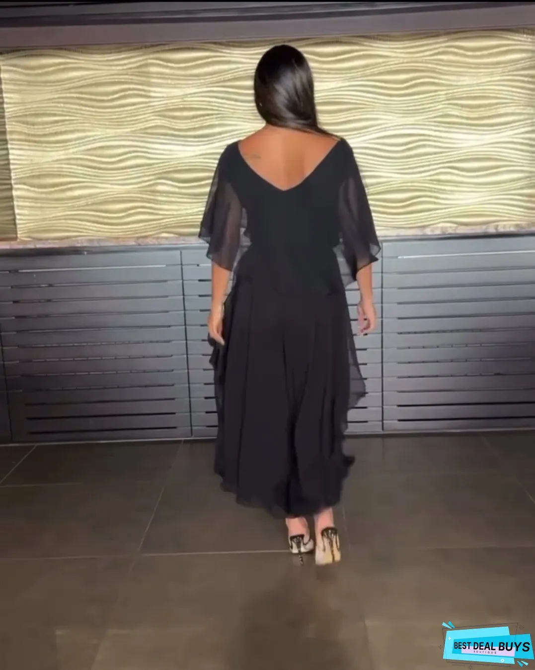 PENELOPE | ELEGANT BLACK DRESS/JUMPSUIT