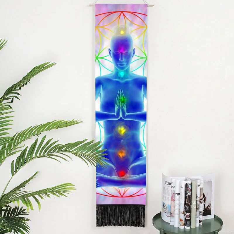 Black Tarot Card Constellation Tapestry Wall Hanging Astrology Divination Phase Tapestries Home Bedroom Office Galaxy Decor