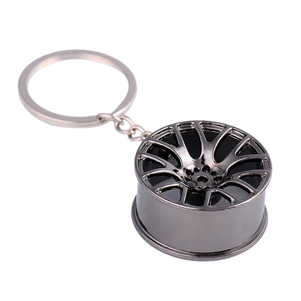 

Car Tuning Wheel Rim Metal Keychain Key Holder Car Styling Key Ring, Black, 501 Original