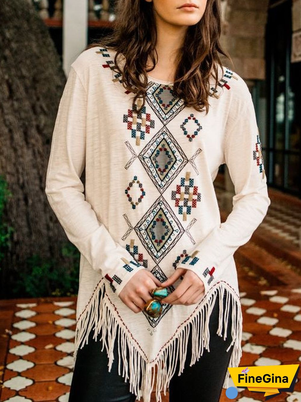 Long Sleeve Vintage Cotton Shirt