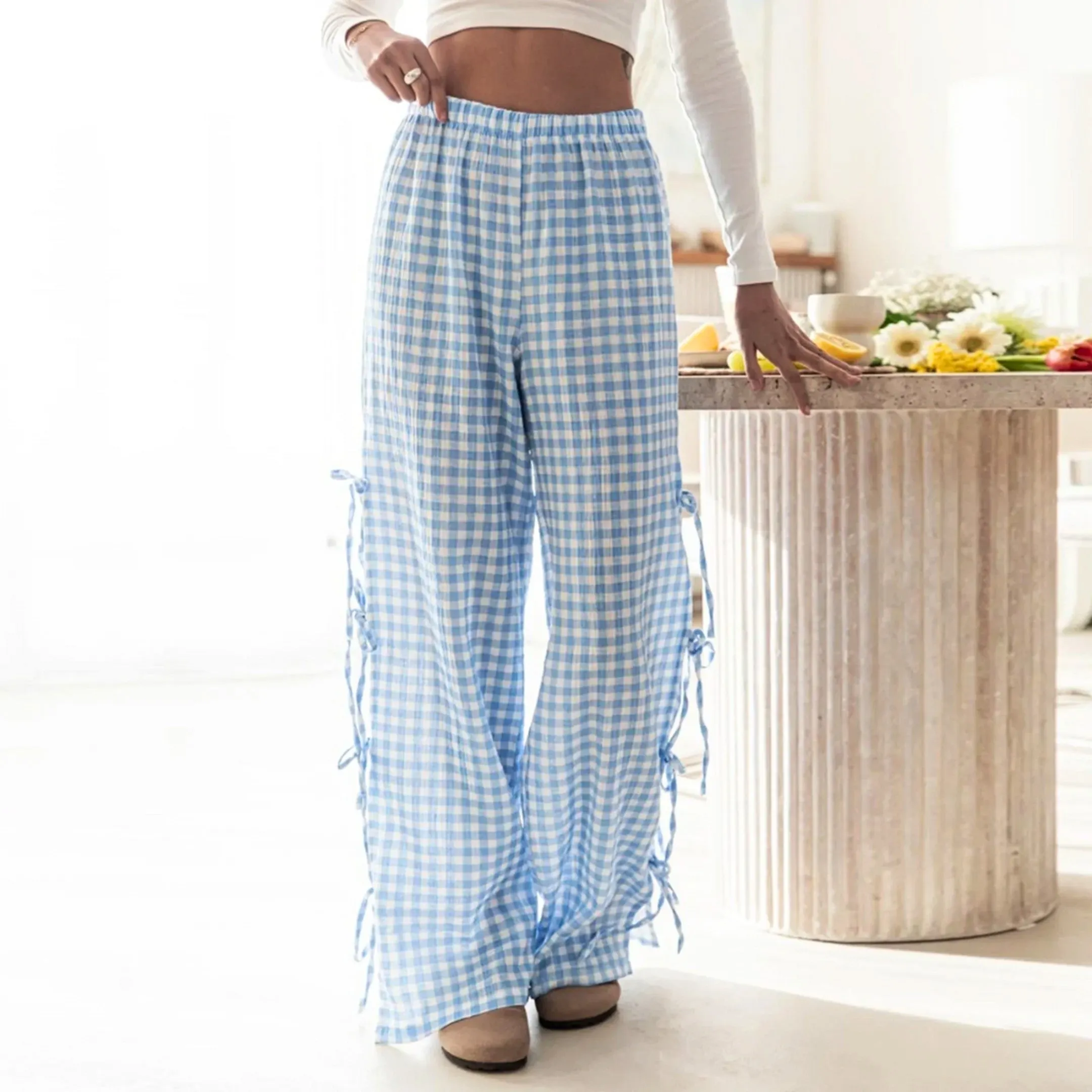 Women's Paname Side-Tie Lounge Trousers &ndash; Soft Loungewear
