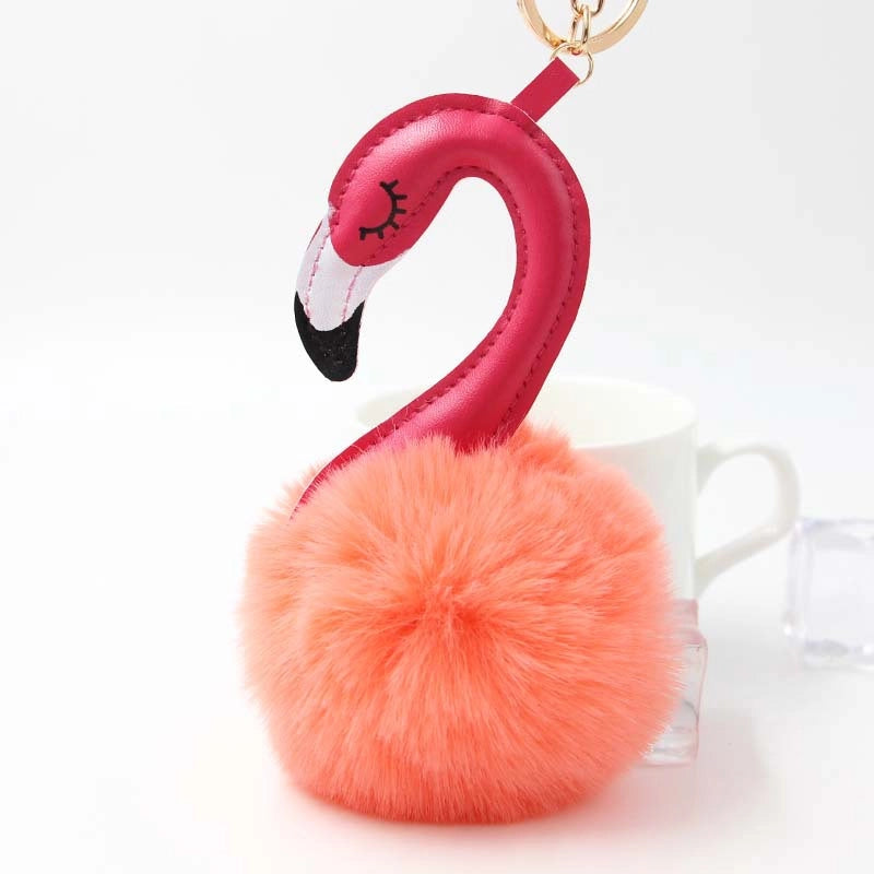 Plush Flamingo Bag Charms