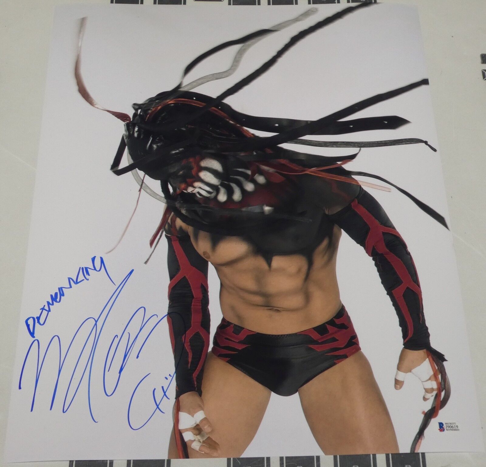 Finn Balor Signed 16x20 Photo Poster painting BAS Beckett COA WWE Demon King Picture Autograph 4