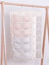 Dual Sided Hanging Bra Underwear Socks Storage Wardrobe Organiser Tidy Hanger 24 Mesh Pockets