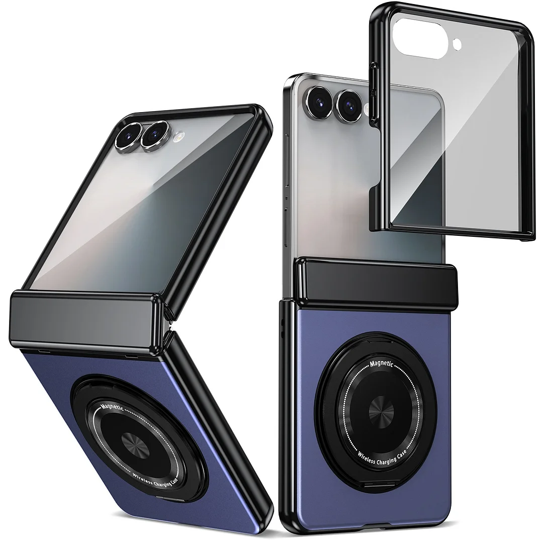 Suitable For Galaxy Zfold7/6 Magnetic Rotating Bracket Mobile Phone Case   