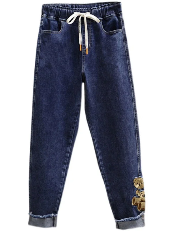 Women Half Sleeve V-neck Solid Color Dress