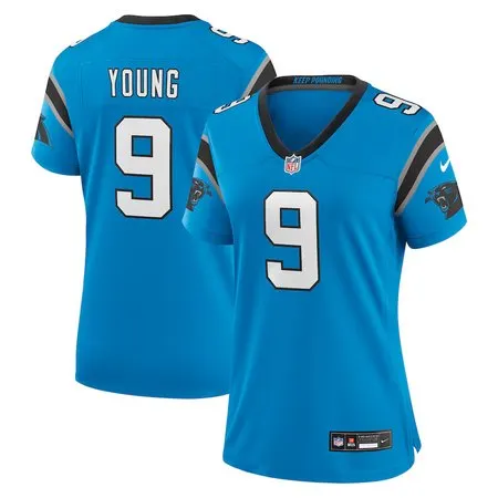 Women's Carolina Panthers #9 Bryce Young  Blue Player Jersey