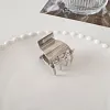 Stylish Metallic Silver Grey Hair Claws