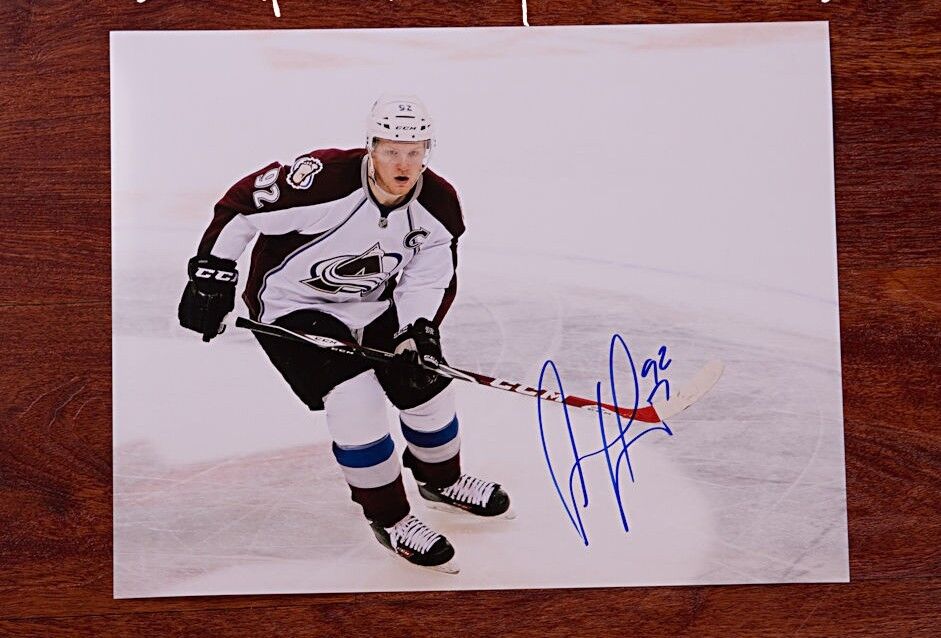 GFA Colorado Avalanche * GABRIEL LANDESKOG * Signed 11x14 Photo Poster painting G1 COA