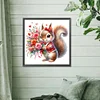 Diamond Painting -DIY Round Dril Heart Rose Squirrel
