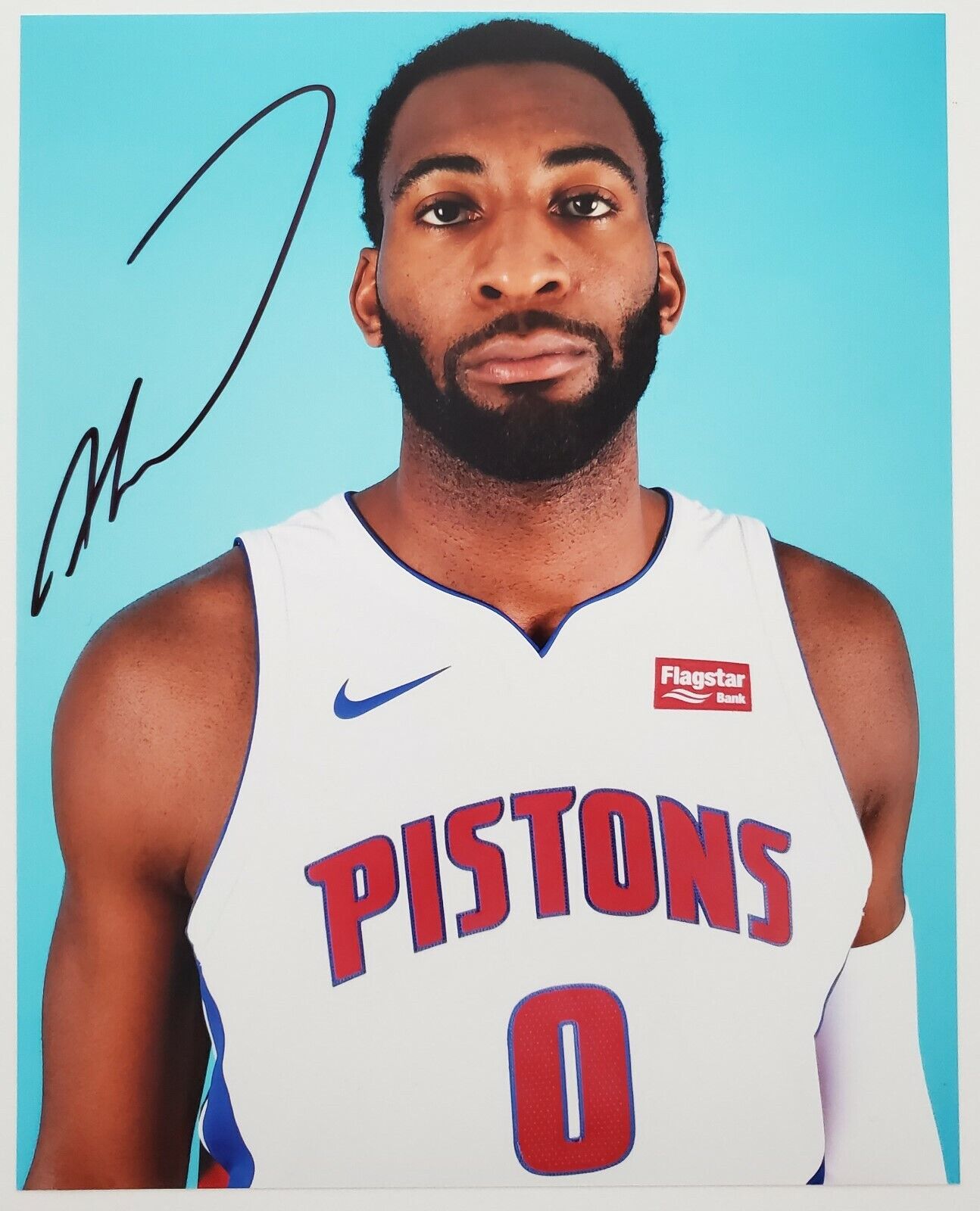 Andre Drummond Signed 8x10 Photo Poster painting Detroit Pistons Big Penguin