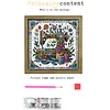 Cadeau romantique : kits de peinture en diamant partiel en forme de 5D DIY avec cadre en bois, kits d&rsquo;art en diamants &agrave; points, perceuse simple face d