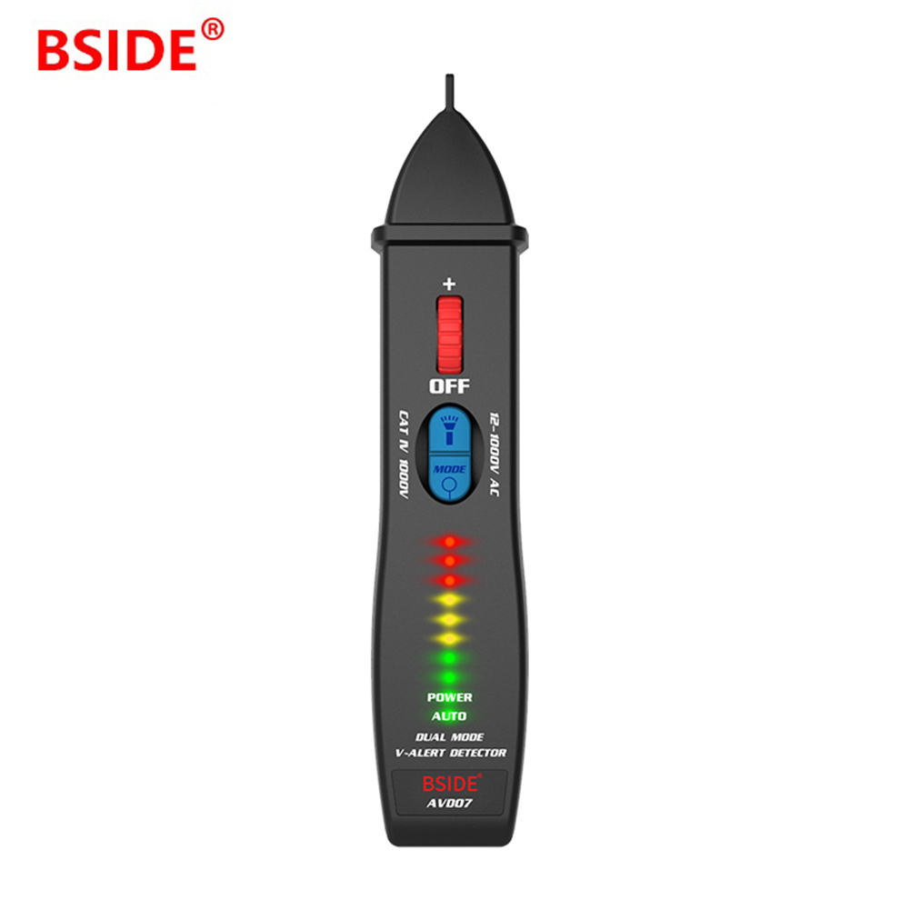 

BSIDE AVD07 Non-Contact Voltage Detector Socket Wall Outlet Live Test Pen, 501 Original