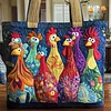 Whimsical Chicken Quilted Tote Bag GFTONL4831🔥All items are shipped in a default size of 15x14 inches.