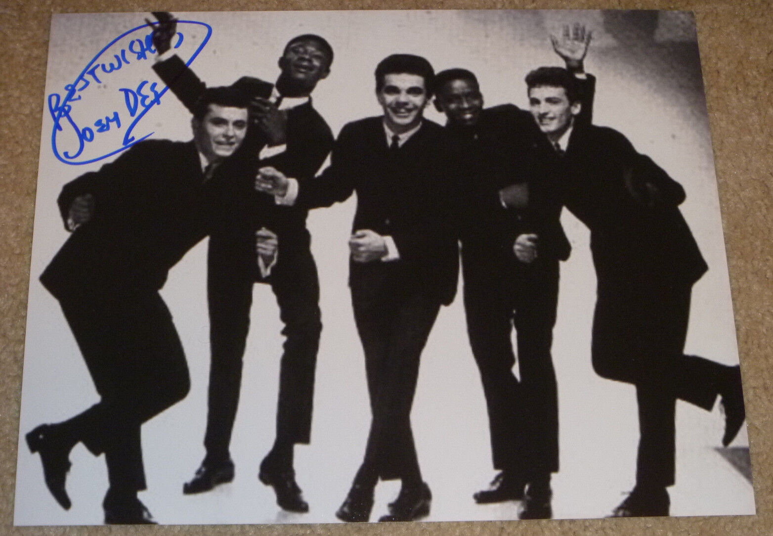 Joey Dee & The Starliters Signed 8x10 Photo Poster painting Autographed, Peppermint Twist