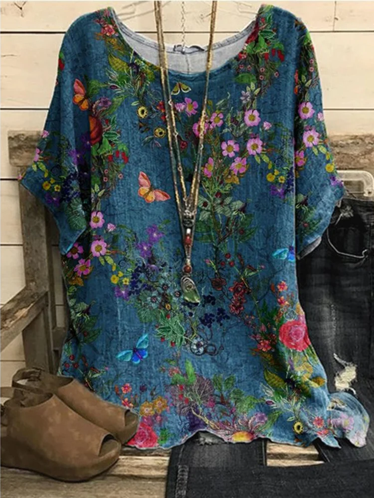 Bloomsbury Garden Art Comfy Woven Tunic