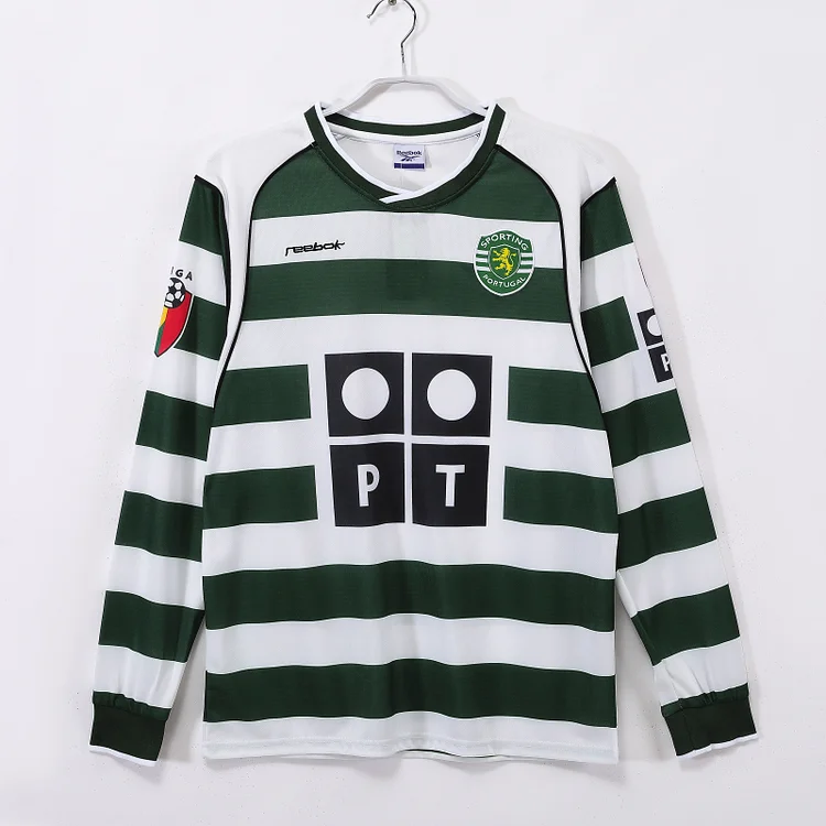2002/03 Sporting Lisbon Home Retro Long Sleeve Shirt