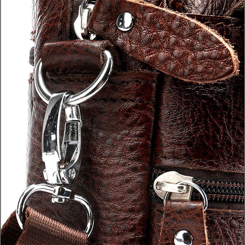 Men's Leather Shoulder Bag Retro Casual Crossbody Bag