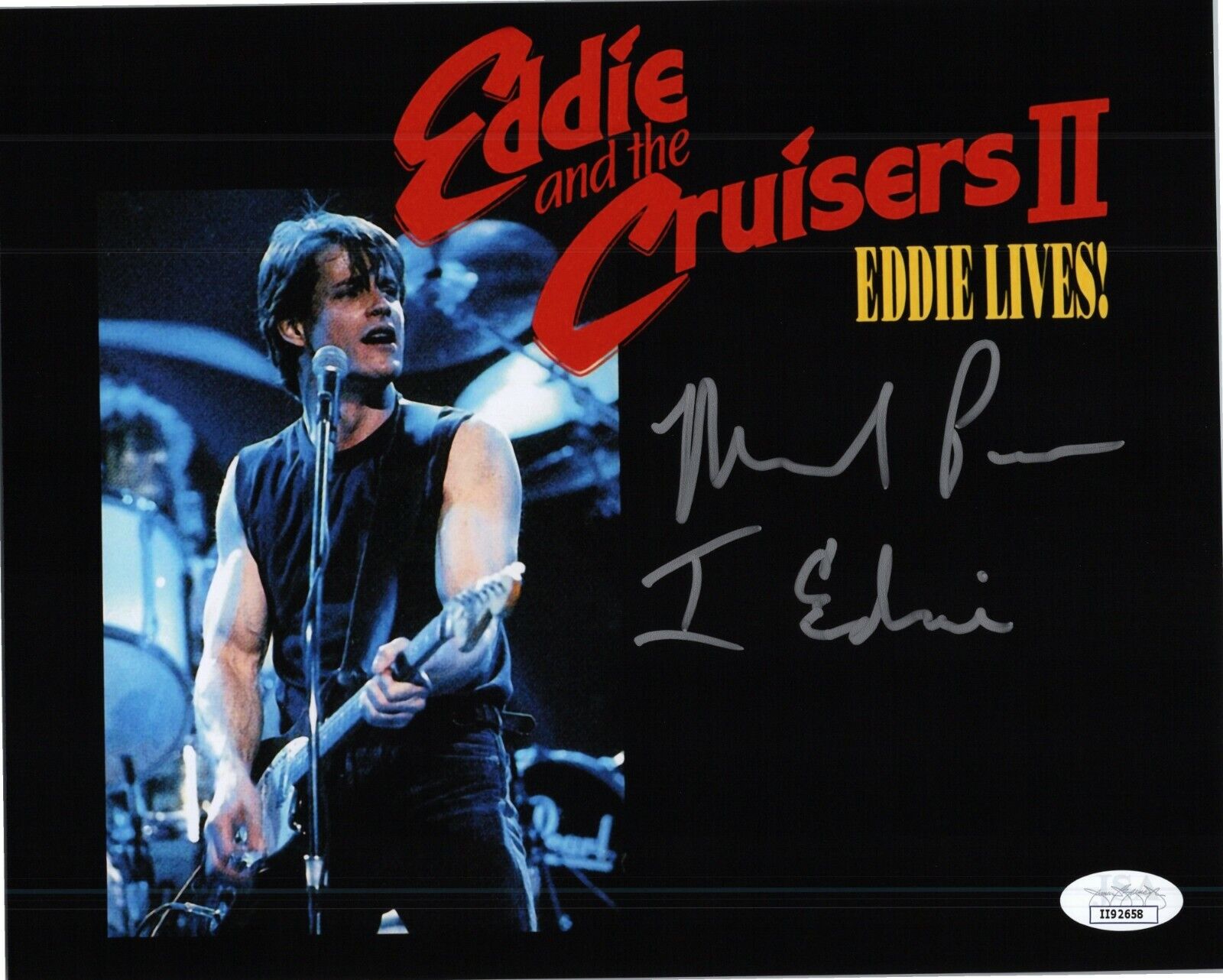 MICHAEL PARE Authentic Hand-Signed Eddie and the Cruisers