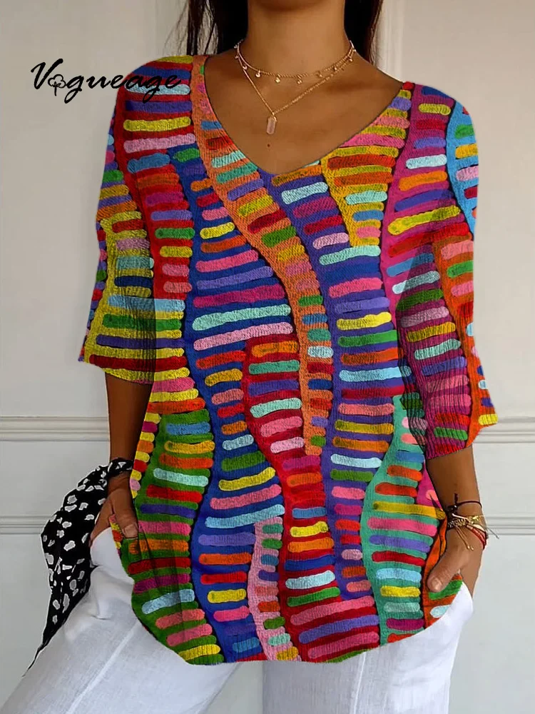 Fashionable Design Line Stitching Knitted Sweater