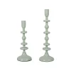 Lovely 2PCS Light Green Candle Holders Set Home Event Decor Prop