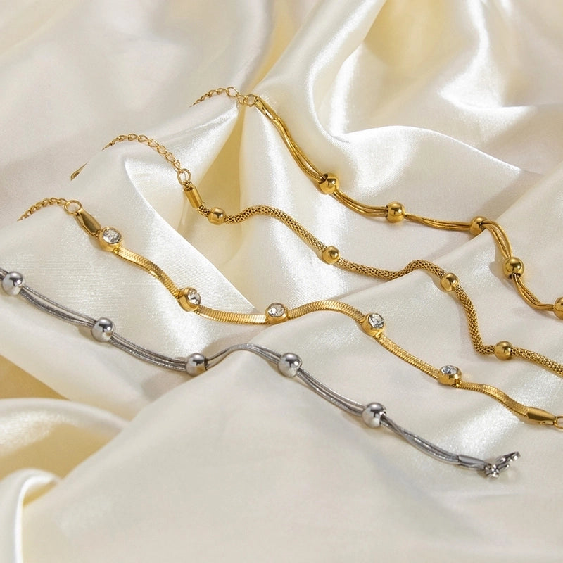 Elegant Lady Streetwear Geometric 304 Stainless Steel Stainless Steel Bracelets In Bulk