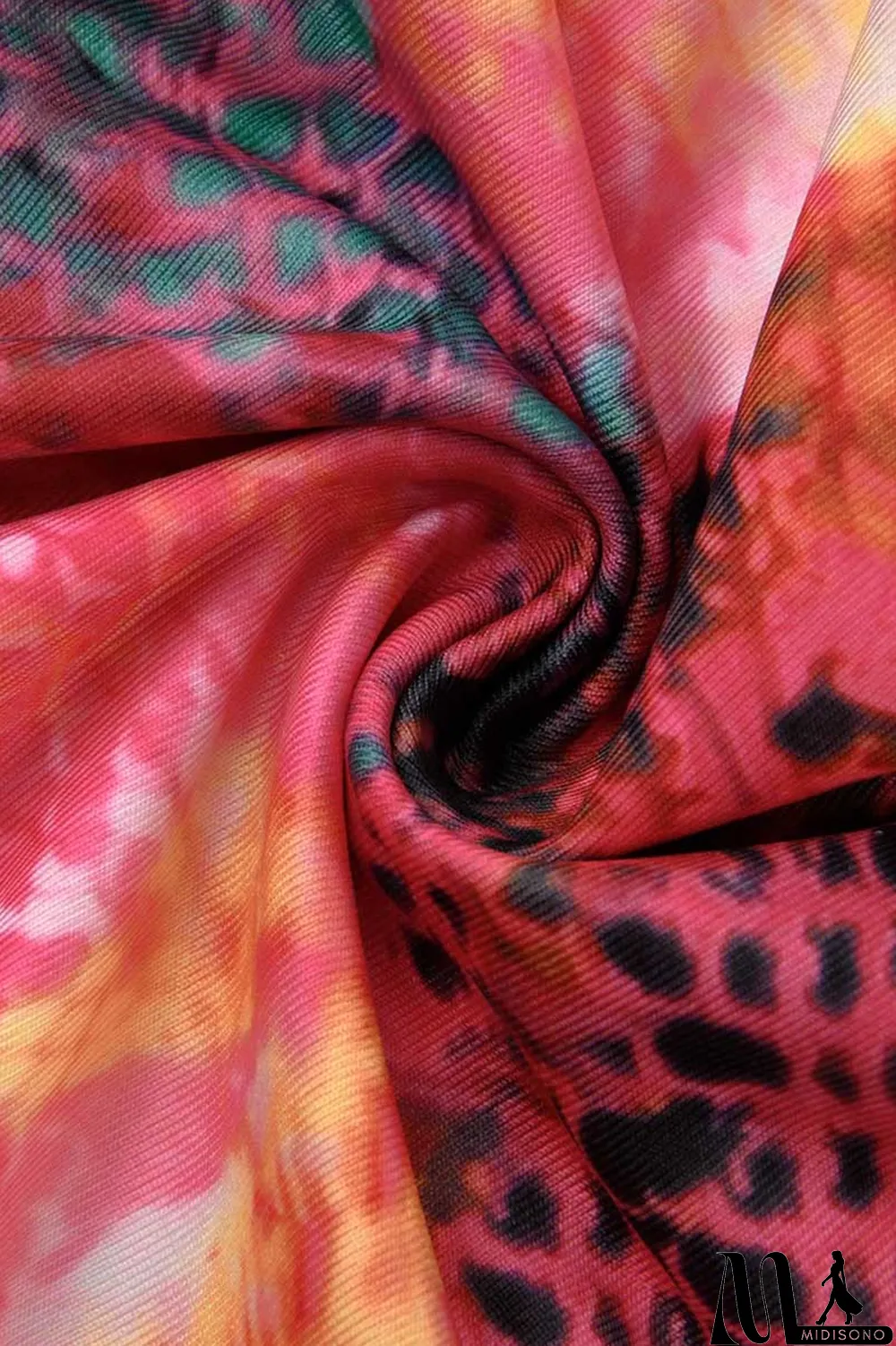 MidiSono - Pink Fashion Sexy Print Backless Spaghetti Strap Jumpsuits