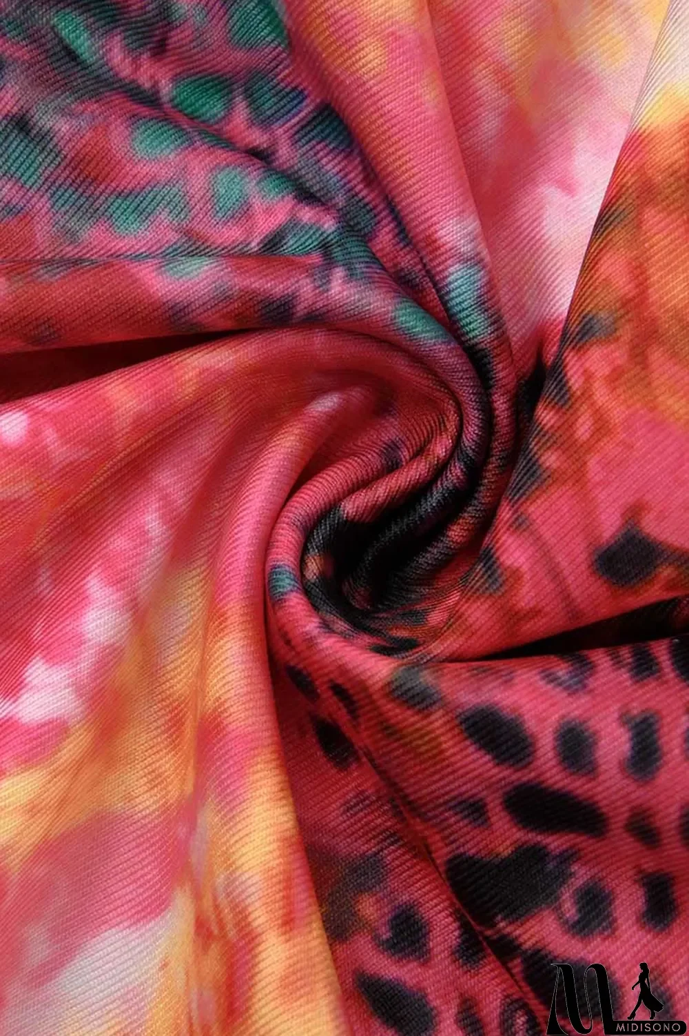 MidiSono - Pink Fashion Sexy Print Backless Spaghetti Strap Jumpsuits