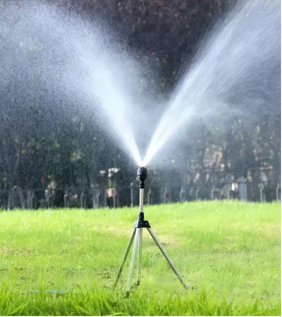🔥Flash Sale 49% off 🎁 Stainless Steel Rotating Irrigation Tripod Telescopic Stand Sprinkler