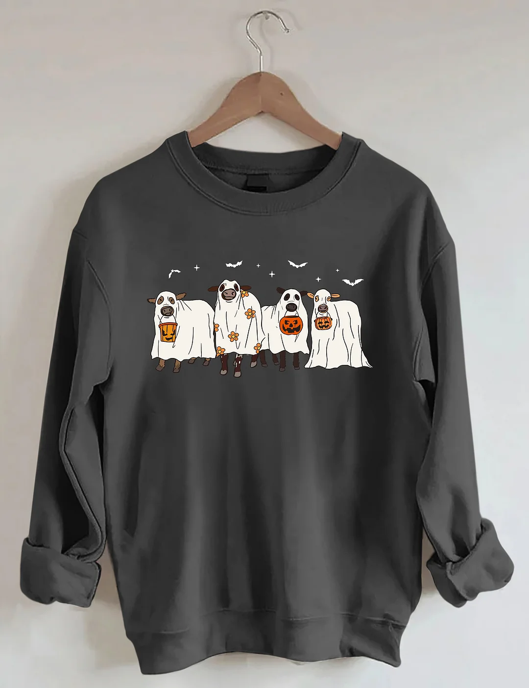 Halloween Ghost Cows Sweatshirt