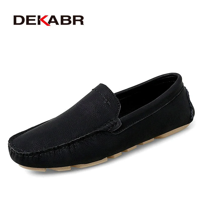 DEKABR Plus Size 38~47 Men Loafers Fashion Summer Casual Shoes Classics Lightweight Men Driving Shoes Non-slip Flat Shoes