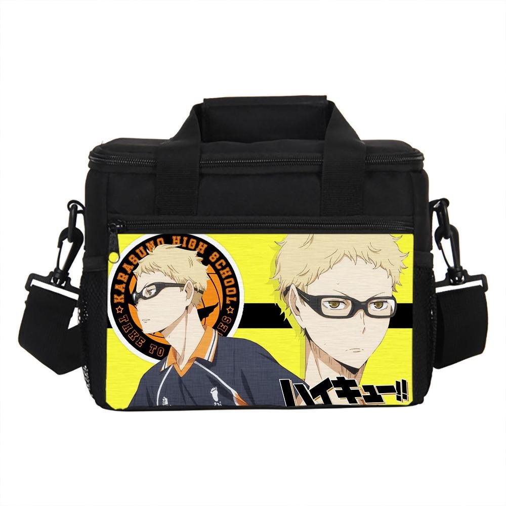 Haikyu!! Portable Lunch Bag Multifunctional Storage Bag for Kids