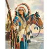 (5 Sizes) Indians Horse -Full Square Diamond Painting