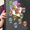 12pcs Skull Diamond Painting Refrigerator Magnets