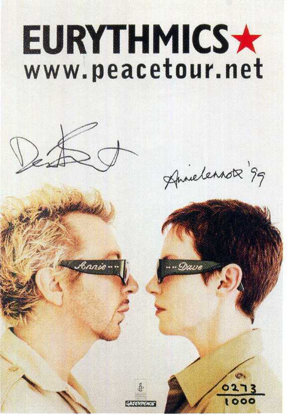 THE EURYTHMICS Signed Photo Poster paintinggraph - Pop / Rock Duo LENNOX / STEWART - preprint