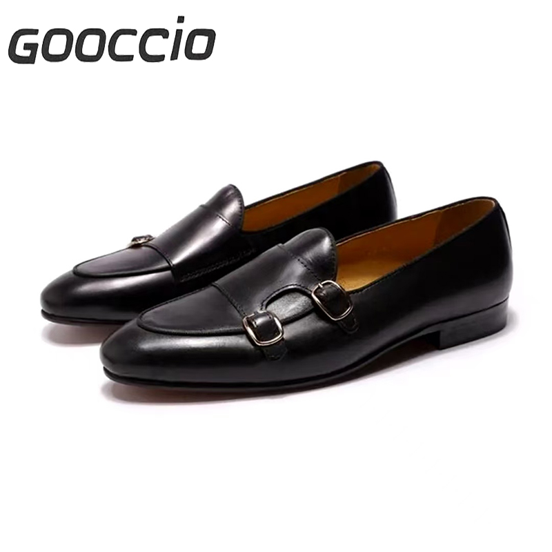FS184 Cowhide Dress Shoes/Monk Shoes For Men GOOCCIO   