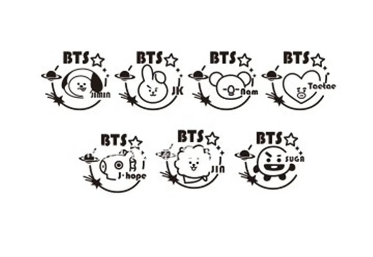 BTS purple logo