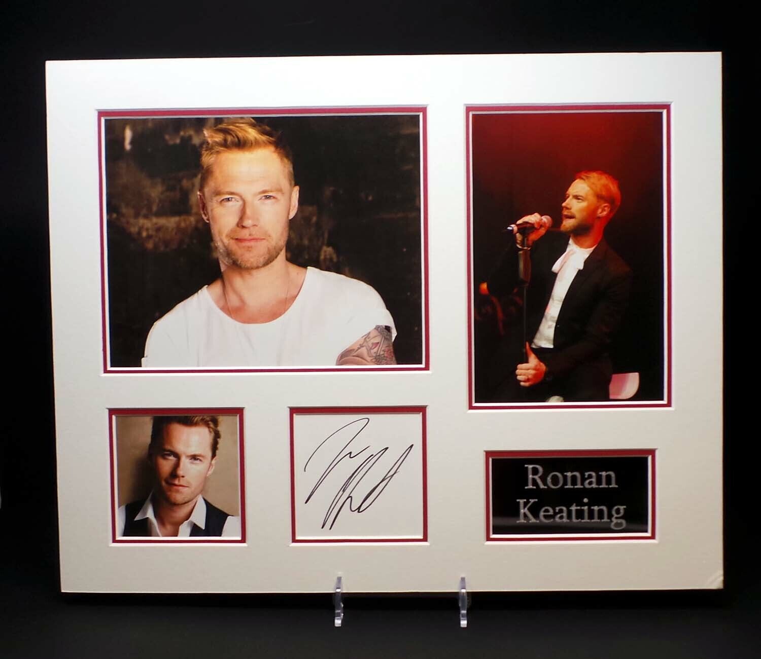 Ronan KEATING Signed Mounted 20x16 Photo Poster painting Display AFTAL RD COA Boyzone Singer