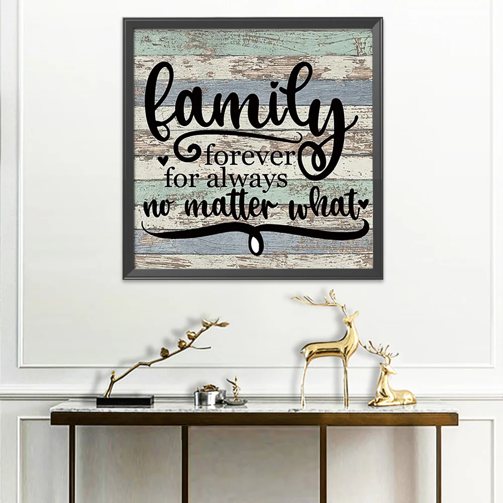 11ct Stamped Cross Stitch - Home Family Letters(36*36cm)