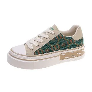 Colourp Colourp Bottom Canvas Shoes Female 2023 New Autumn And Winter New Fashion Niche Design Spell Color Lace Live Small White Shoes